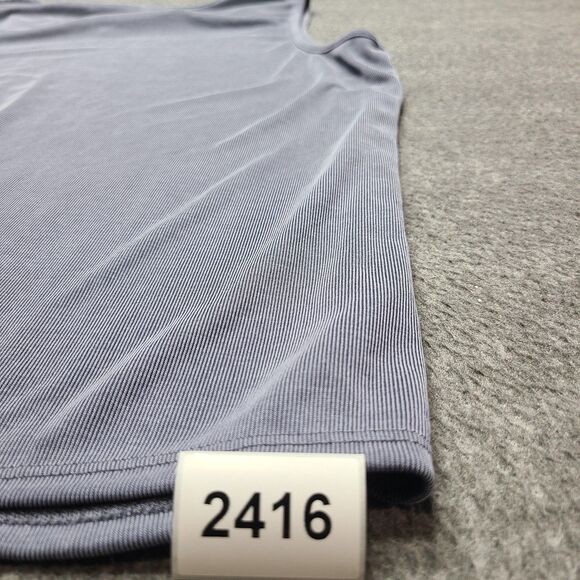 Green Envelope Tank Top Womens XL Ribbed Modal Blend Made USA Sleeveless Shirt - Picture 8 of 8